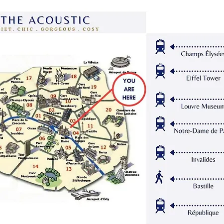 Апартаменты L'acoustique - Superbe & Cosy - Place Des Vosges Париж